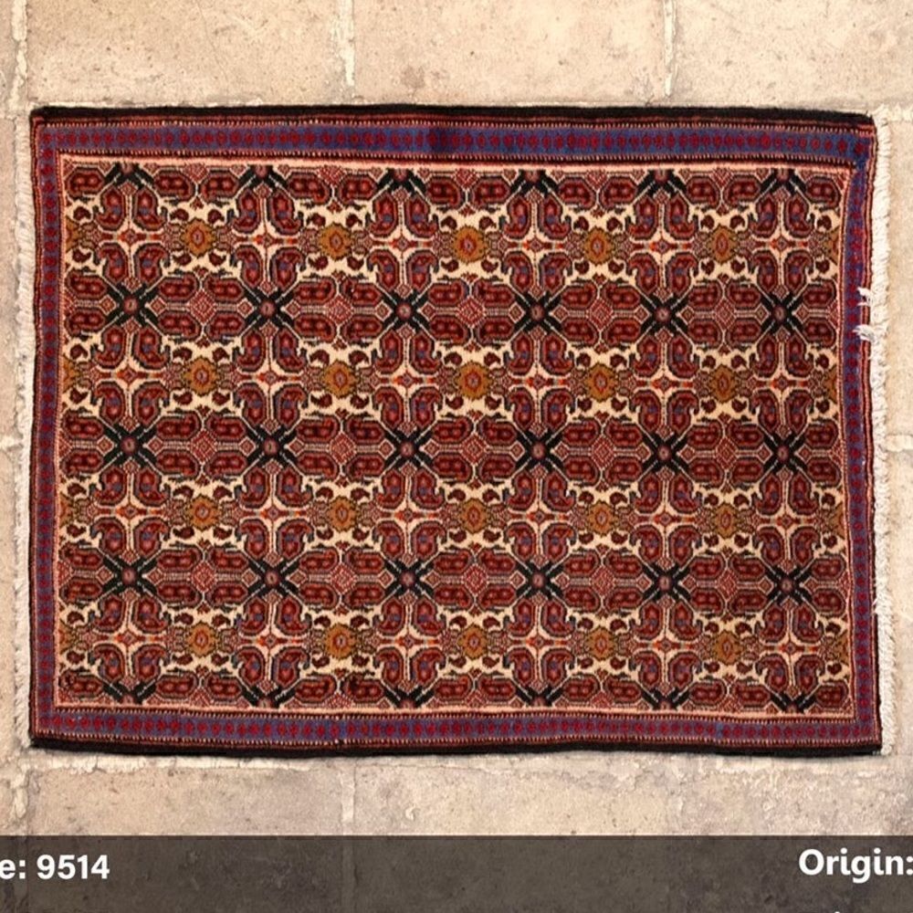 Unique Vintage Hand-Knotted Wool Rug | 3' x 2'4" | Turkish Prayer & Accent Rug |